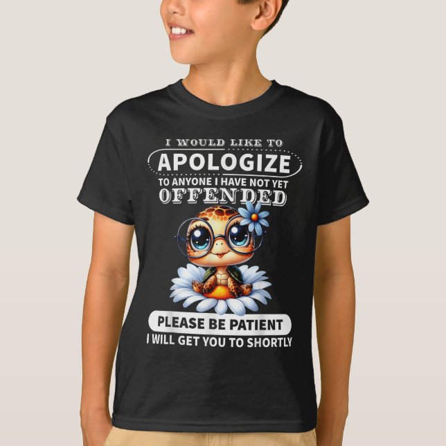 Ich möchte jedem, den ich nicht turtl T-Shirt (Vorderseite)