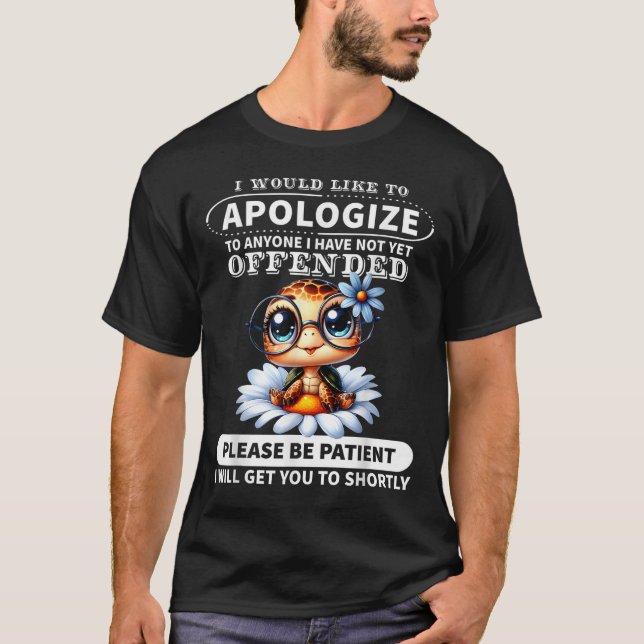 Ich möchte jedem, den ich nicht turtl T-Shirt (Vorderseite)