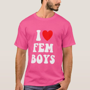 Ich möchte Liebe Fem Boy Femboy Gay LGBTQIA T-Shirt