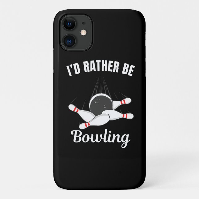 Ich möchte lieber Bowling sein Case-Mate iPhone Hülle (Rückseite)
