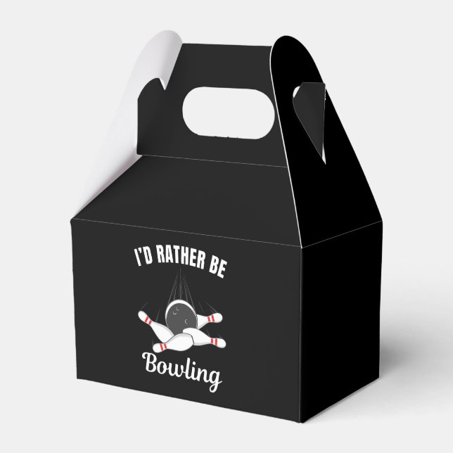 Ich möchte lieber Bowling sein Geschenkschachtel (Vorderseite)