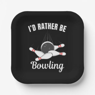 Ich möchte lieber Bowling sein Pappteller