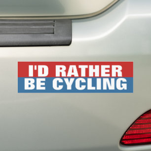 Ich möchte lieber Fahrrad fahren Autoaufkleber
