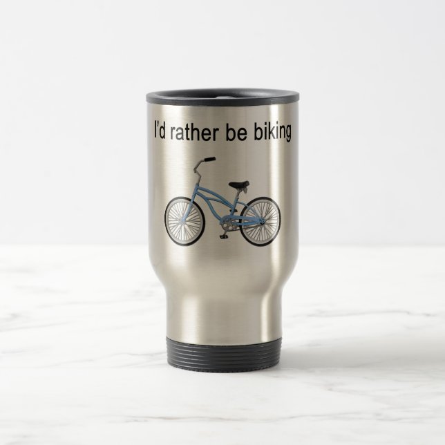 Ich möchte lieber Fahrrad fahren - großartige Stim Reisebecher (Mittel)
