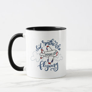 Ich möchte lieber fliegen - handgeschriebene Tass Tasse
