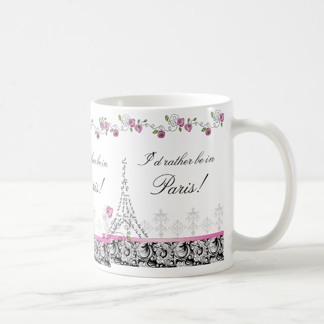 Ich möchte lieber in der Pariser Kaffeezucht Schwa Kaffeetasse (Rechts)