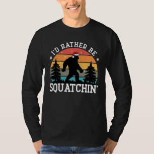 Ich möchte lieber Sasquatchin' - Weihnachtsausgabe T-Shirt