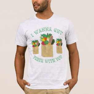 Ich möchte mit dir Feinschmecker kaufen. T-Shirt