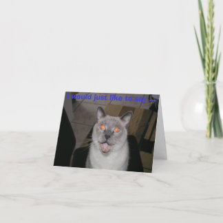 Ich möchte nur sagen ... Alles Gute zum Geburtstag Karte
