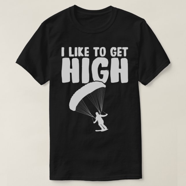 Ich möchte Skydiver Skydiver Sa. T-Shirt (Design vorne)
