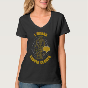 Ich möchte Wolken zu langen Pipe Hookah erstellen T-Shirt