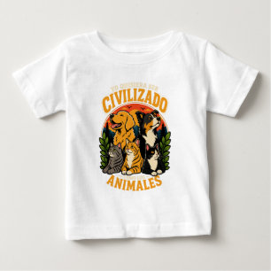 Ich möchte zivilisiert sein 1 baby t-shirt