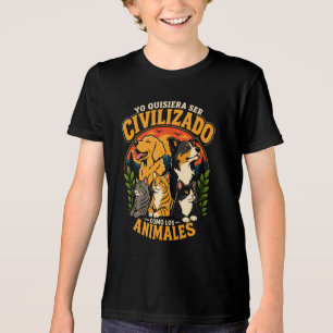 Ich möchte zivilisiert sein 1 Tri-Blend shirt