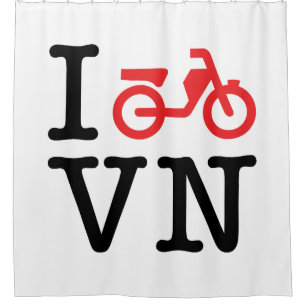 Ich Motorrad Vietnam Duschvorhang