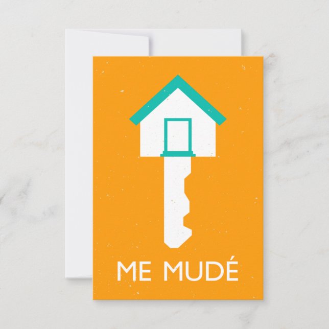 ich Mude Llave de casa Einladung (Vorderseite)