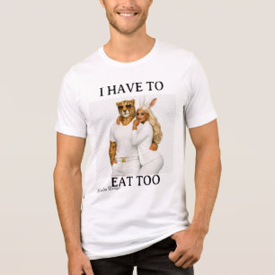 ich muss auch essen Tri-Blend shirt
