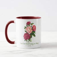 Ich muss Blume haben Claude Monet Zitat Peony Art