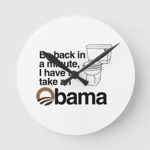 ICH MUSS EINEN OBAMA NEHMEN RUNDE WANDUHR
