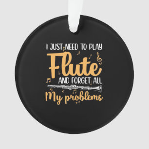 Ich muss einfach nur Flute spielen Ornament