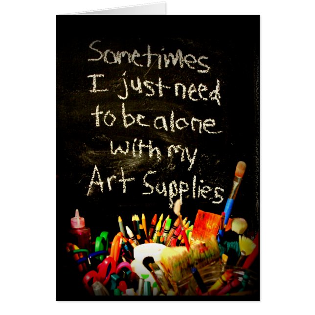 Ich muss gerade mit meinen Kunst-Versorgungen (Vorne)