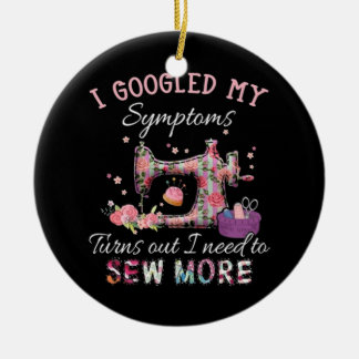 Ich muss mehr nähen keramik ornament