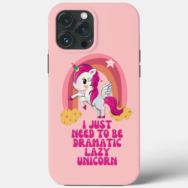 Ich muss nur dramatische Faulpelze sein Case-Mate iPhone Hülle (Rückseite)