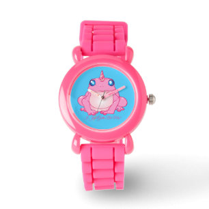 Ich muss nur ich sein - Niedlicher rosa Einhornfro Armbanduhr