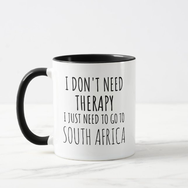Ich muss nur nach Südafrika gehen Tasse (Links)
