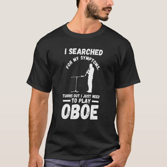 Ich muss nur Oboe-Oboen spielen T-Shirt (Vorderseite)