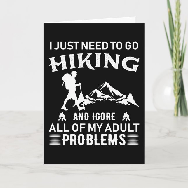 Ich muss nur wandern gehen karte (Vorderseite)
