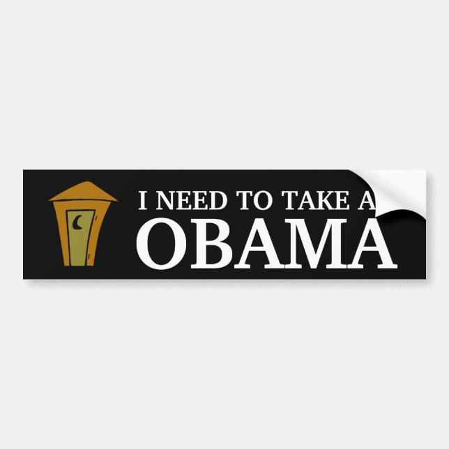 ICH MUSS, OBAMA NEHMEN AUTOAUFKLEBER (Vorne)
