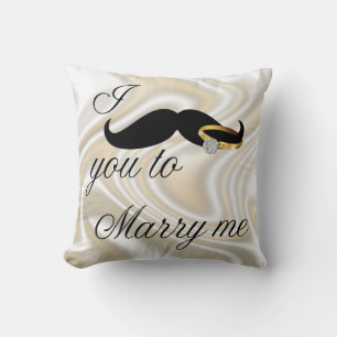 Ich Mustache Sie - zu heiraten Kissen