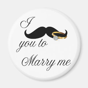 Ich Mustache Sie - zu heiraten Magnet