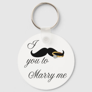 Ich Mustache Sie - zu heiraten Schlüsselanhänger