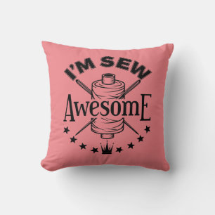 Ich nähe Phantastisch Sewing Lover Seamstress Kissen