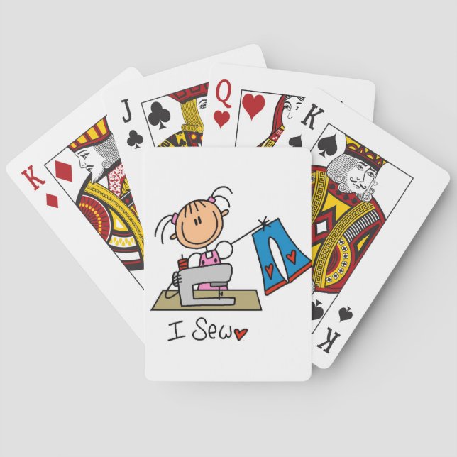 Ich nähe spielkarten (Rückseite)