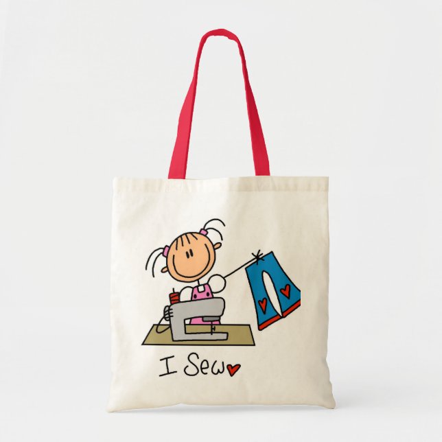 Ich nähe T - Shirts und Geschenke Tragetasche (Vorne)