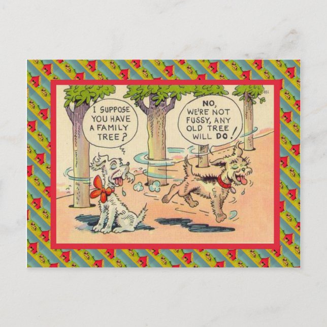 Ich nehme an, du hast einen Stammbaum Postkarte (Vorderseite)