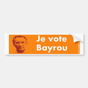 Ich nehme Bayrou an Autoaufkleber