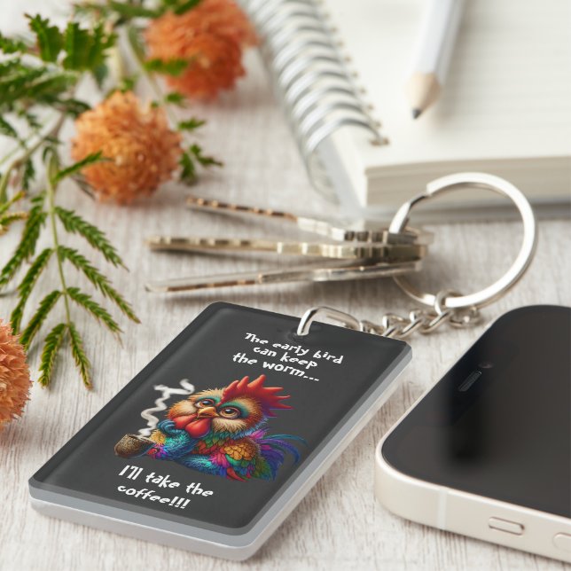 Ich nehme den Kaffee Schlüsselanhänger (Vorderseite rechts)