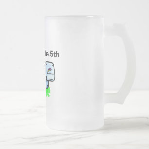 "Ich nehme die 5." mattierte Tasse