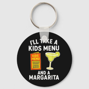 Ich nehme ein Kindermenü und einen Margarita Lusti Schlüsselanhänger