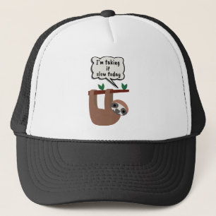 Ich nehme es heute langsam. truckerkappe