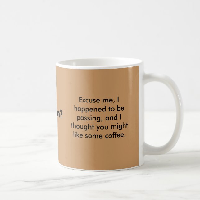 Ich nehme ihm Schwarzes wie meine Männer Kaffeetasse (Rechts)