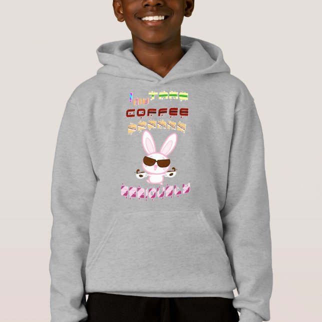 Ich nehme meine Kaffeepause ernst Hoodie (Vorderseite)