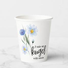 Ich nehme meinen Kugel mit Raisins Pappbecher