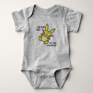 Ich nehme nach meinem Vater Baby Strampler