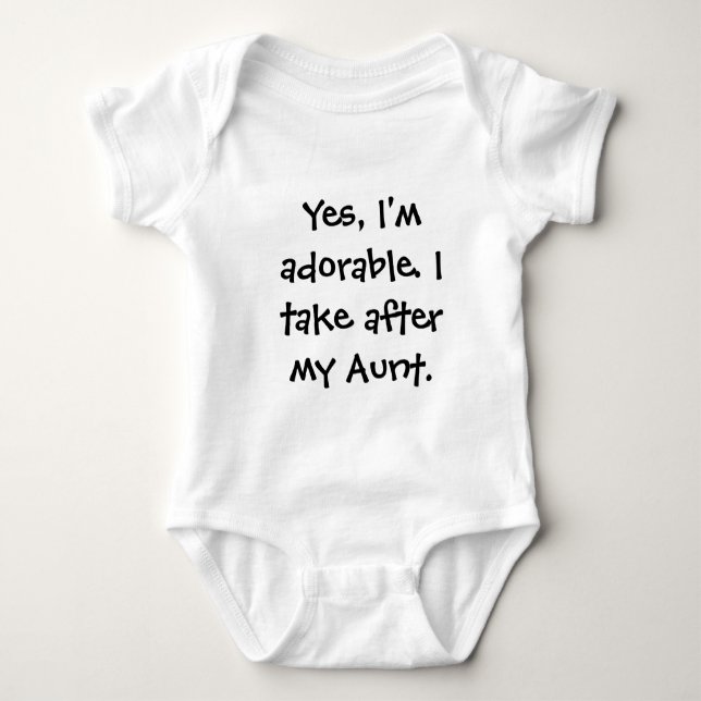 Ich nehme nach meiner Tante Baby Strampler (Vorderseite)