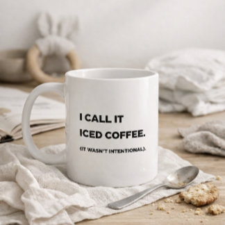 "Ich nenne es Eiskaffee." Lustiger Mamma-Becher Kaffeetasse