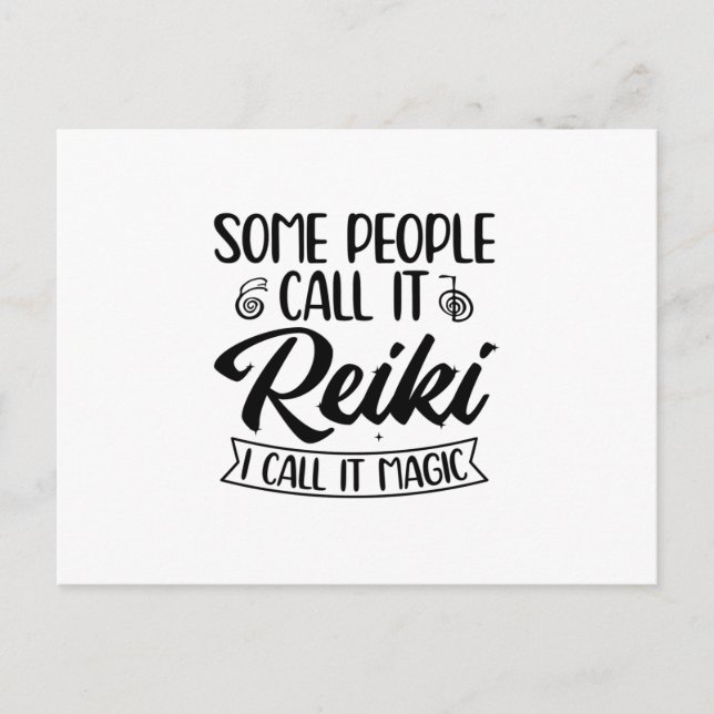 Ich nenne es Magie | Geschenkideen für Reiki Maste Postkarte (Vorderseite)